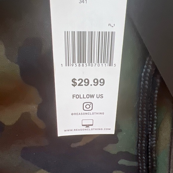 NWT Reason Clothing Classic Cargo Jogger In Camo Size Medium (Z) - Picture 4 of 8